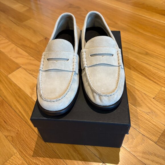 Women's Rag & Bone Carter Loafer Size 37/7 Light Sand Suede NWT fits like 7.5 - Picture 5 of 13